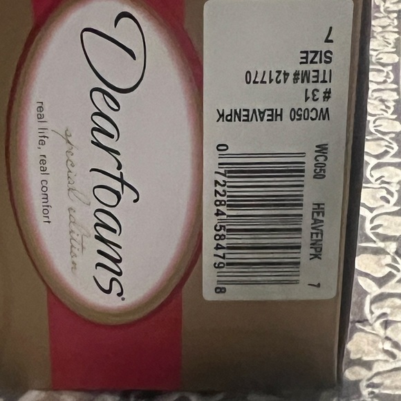 🆕 Dearfoams Special Edition Microsuede Clog Slippers Heavenly Pink Size 7 - Picture 3 of 4